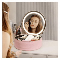 Genérico - Maletín Organizador De Maquillaje Pro | Espejo Led Integrado