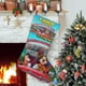 thumbnail image 1 of La Pandilla de Goofy Tema: Calcetines de Navidad, fino lino blanco para colgar en escaleras y chimenea, decoración navideña para el hogar, regalo de Navidad.54cm×38cm, 1 of 5