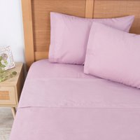 Mashini - Sábana 144 Hilos Colores Lisos 2 P Rosa