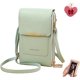 thumbnail image 1 of Bolso bandolera pantalla táctil mujer antirrobo móvil monedero impermeable cuero hombro organizador llaves, 1 of 8