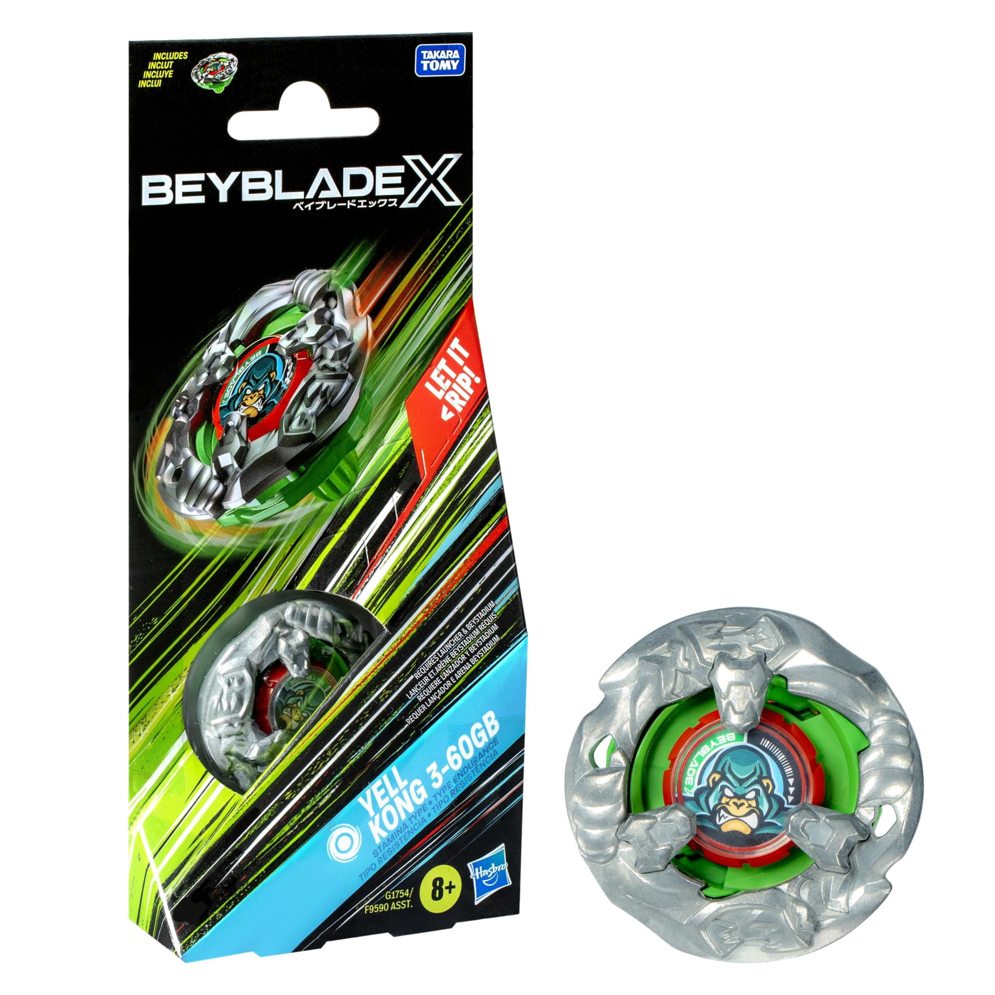 Bey Blade X Yell Kong 3-60gb Tipo Resistencia