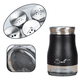 thumbnail image 3 of Salero y pimentero de acero inoxidable con fondo de cristal, accesorios de cocina modernos, 3 of 5