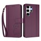 thumbnail image 3 of Funda Cartera Trébol para Samsung Galaxy S25 Ultra con Ranuras Tarjetas y Carga Inalámbrica Violeta, 3 of 6