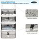 thumbnail image 3 of Organizador De Maleta Viaje Carry All Travel Closet S Plegable Portátil Colgante, 3 of 8