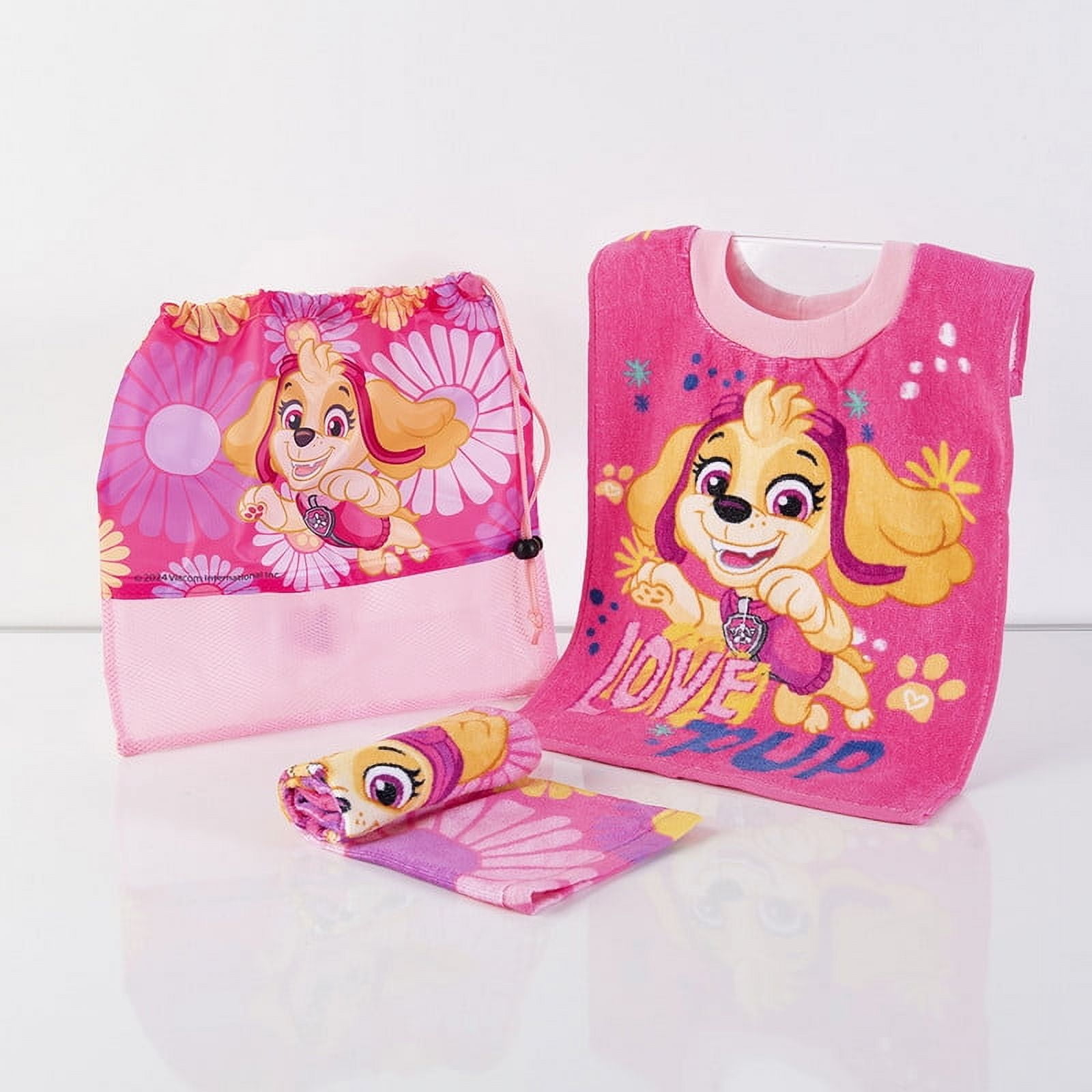Paw Patrol Niña - Set Toa Bts 30x50+toa Visita+bolso Pwp Lovepup