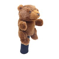 Magideal - Funda De Madera Para La Cabeza De Golf, Antiarañazos, Bonita Y Práctica Funda Para La Cabeza Del Palo, Suministros De Golf Para Parques Deportivos, Va Oso Pardo