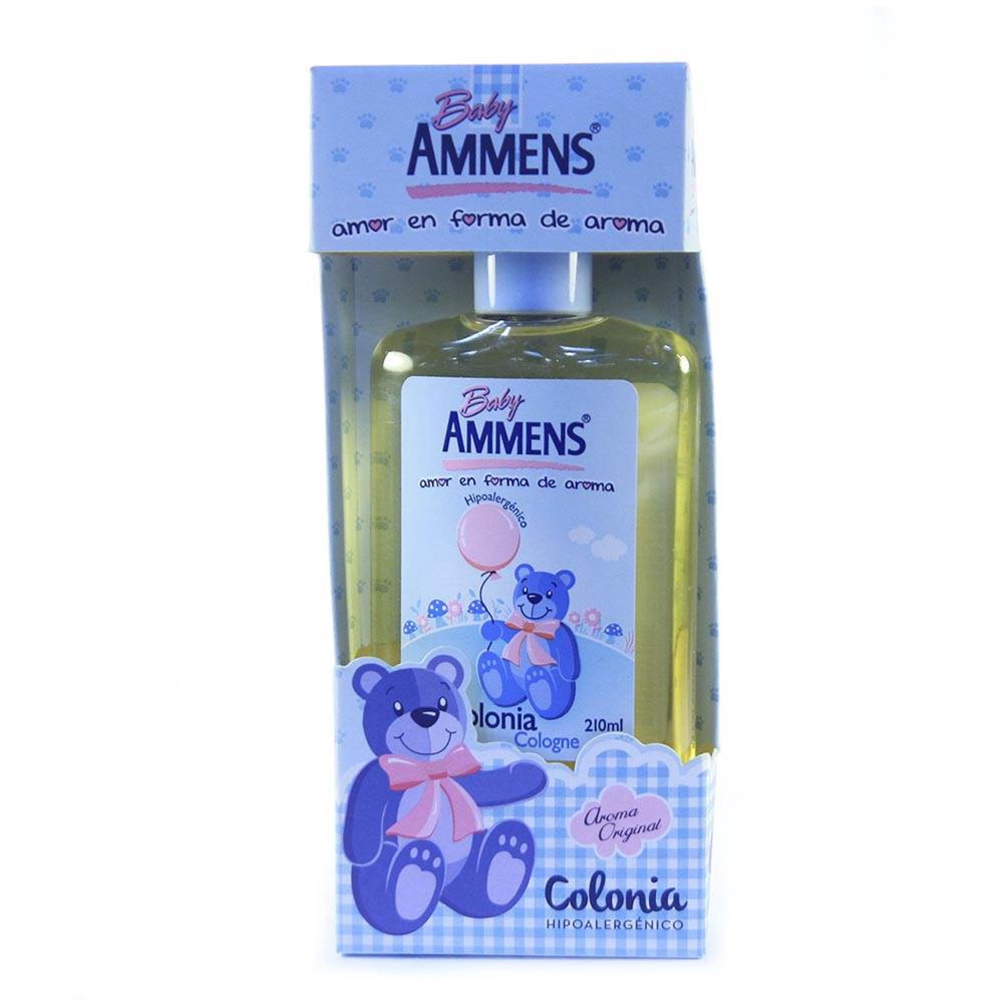 Colonia Original Bebé Infantil Baby Ammens Celeste, 210 Ml