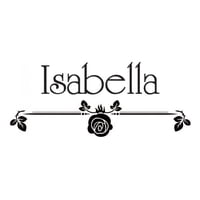 Rienda Libre Graphics - Decomural Personalised Name Rose Flower Ws-44298