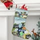 thumbnail image 2 of Opuestos Solares Tema: Calcetines de Navidad, fino lino blanco para colgar en escaleras y chimenea, decoración navideña para el hogar, regalo de Navidad. 45cm × 32cm, 2 of 5