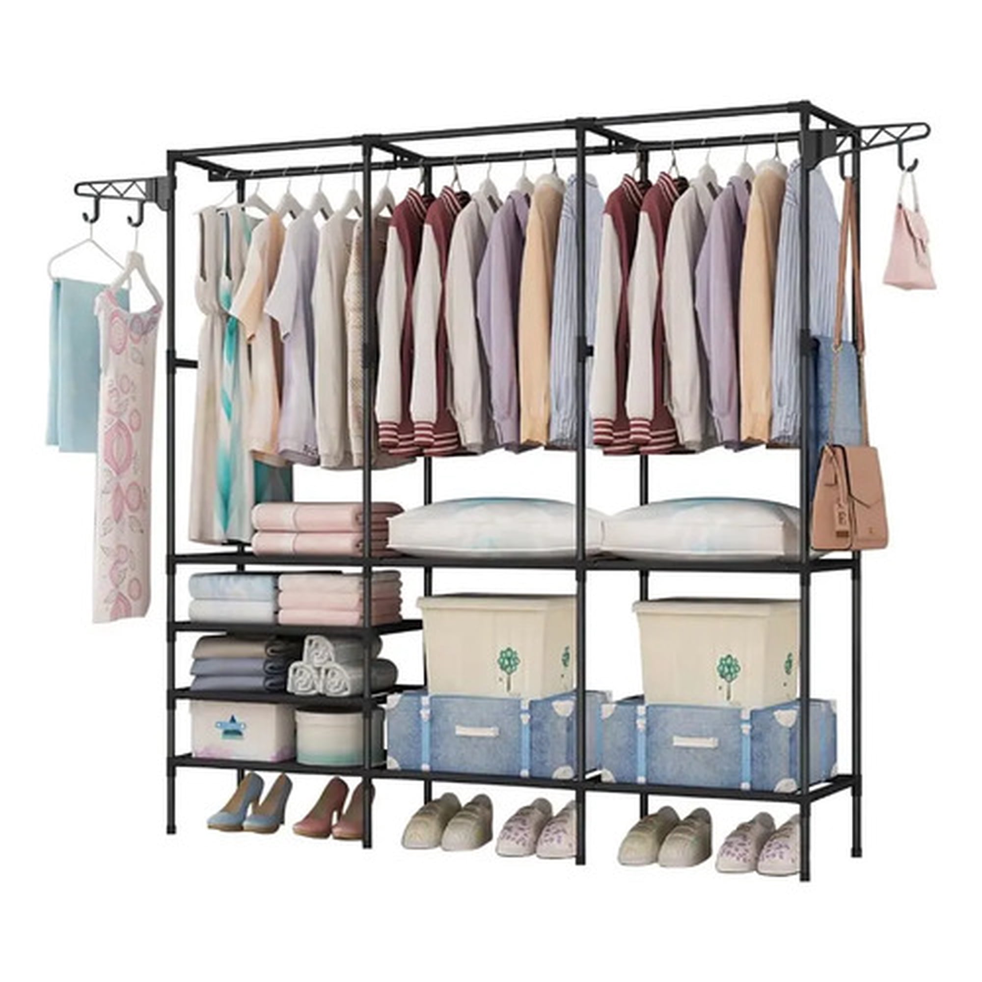Closet Organizador 3 Espacios Zapatero Perchero - Norplat