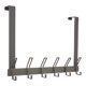 thumbnail image 1 of 1 Paquete de Perchero para Puerta, Gancho para Abrigos, Perchero para Sombreros, Ganchos para Puerta con 6 Ganchos para Baño, Dormitorio Gris 15.4*11, 1 of 6