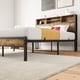 thumbnail image 2 of Full Size Bed Frame with Storage Headboard, Metal Platform Bed with Charging Station, Bookcase Storage, No Box Spring Needed, Easy Assembly, Noise-Free, Black, 2 of 3