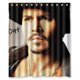 thumbnail image 1 of Cortina de ducha de Johnny Depp, juego de cortinas de baño con ganchos, tamaño 60 x 72 pulgadas, 1 of 3