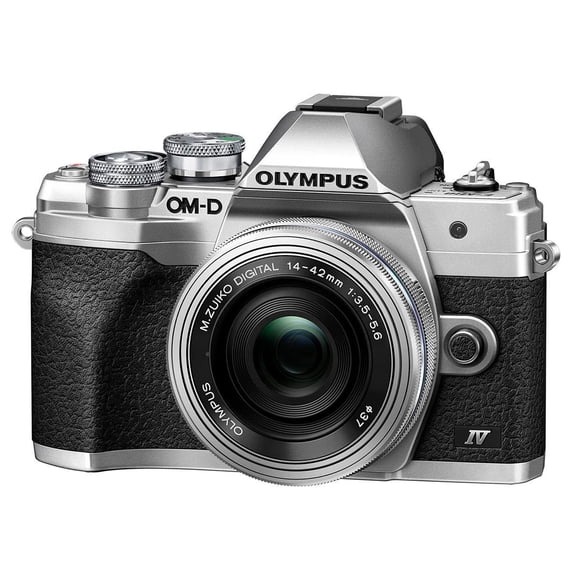 Cámara Olympus OM-D E-M10 Mark IV Plata con Lente 14-42mm
