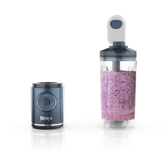 Ninja Blast Max, Portable Blender + Twist & Go, Personal Blender, Ninja Blender, Smoothie, Blend, Ice Crush, 3 Programs, Cordless, 22 oz removable Vessel, Dishwasher Safe, Leakproof, Navy, BC251NV