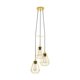 thumbnail image 1 of Lampara Colgante Tarbes Dorado E27 3X60W, 1 of 1