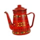 thumbnail image 4 of Cafetera Esmaltada Cocina Hotel Cocina De Inducción Floral Caldera De Agua Caliente Olla Roja 1.2L, 4 of 5
