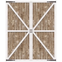 Fondo Fotográfico Beistle Rustic Western Barn Door 6X5 Pies