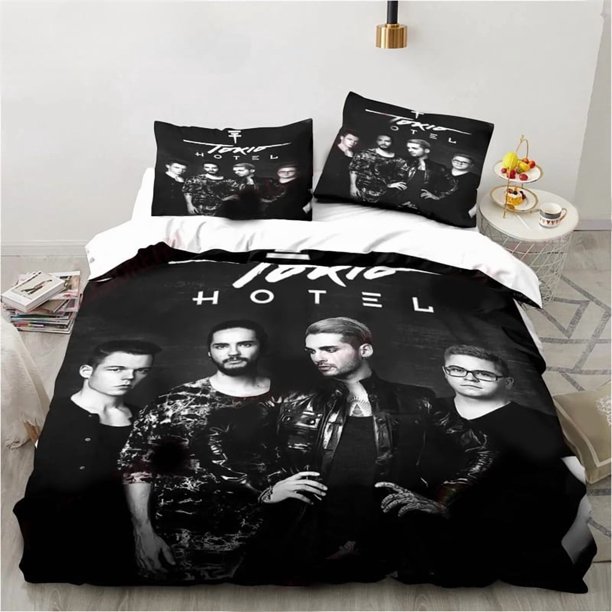 Tokio Hotel Bedding SetDuvet Cover Comforter Bed Set Quilt Cover Pillowcase Boys Girls Adults