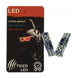 Tiger Led - Ampolletas Luces Led T10 Cola De Pescado 5W Canbus 2 Unidad