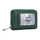 thumbnail image 1 of Cartera de cuero para tarjetas de crédito, con cremallera tipo acordeón, tarjetero RFID, monedero pequeño con ventana para identificación, 1 of 6