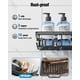 thumbnail image 5 of Carrito de ducha Yorshvil para baño, 7 unidades, acero inoxidable, color negro, 5 of 9