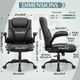 thumbnail image 3 of Silla de oficina Brick Attic Leather PU con soporte ergonómico negro, 3 of 7