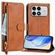 thumbnail image 3 of FOXDOCK Funda Tipo Cartera para Realme Narzo 80x Cuero PU con Cremallera y Correa de Muñeca, Ranuras para Tarjetas, Soporte Plegable, Cierre Magnético, 3 of 5