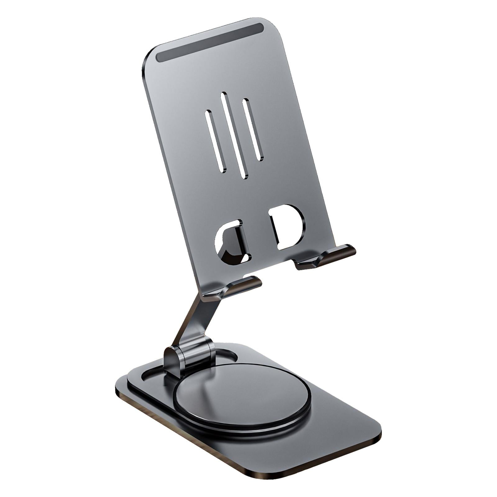 Magideal - Soporte De Teléfono Soporte De Aluminio Estable Antideslizante Ajustable Altura De Ángulo Soporte De Tableta Universal Soporte De Teléfono Celular Ple , Gris