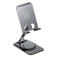 Magideal - Soporte De Teléfono Soporte De Aluminio Estable Antideslizante Ajustable Altura De Ángulo Soporte De Tableta Universal Soporte De Teléfono Celular Ple , Gris