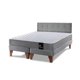 thumbnail image 3 of Cama Europea Zen Best Tela Velvet Gris 2 Plaza + Respaldo, 3 of 3