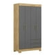 thumbnail image 1 of Clóset Escocia 4 Puertas 2 Cajones Mdf Gris, 1 of 4