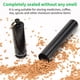 thumbnail image 5 of Tubo de almacenamiento de metal de aluminio hermético (3 paquetes), lindo y pequeño, impermeable y a prueba de olores, con llavero, cabe en el bolsillo, bolso, portátil para viajes y actividades al ai, 5 of 6