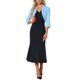 thumbnail image 2 of INSPIRE CHIC Chaqueta de Noche para Mujer con Ribete de Lentejuelas, Manga 3/4, Frente Abierto, Cárdigan Corto de Gasa Azul Cielo S, 2 of 6