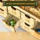 thumbnail image 4 of Calendario navideño de Adviento HOMCOM iluminado con 24 cajones, 4 of 9