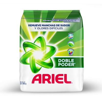 Detergente En Polvo Doble Poder 700 G Ariel