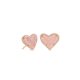 thumbnail image 1 of Arete Kendra Scott Ari Corazón Asimétrico con Drusa Rosa en Oro Rosa, 1 of 4