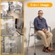thumbnail image 3 of Asiento de inodoro elevado Xilingol con asas y respaldo de 160 kg, 3 of 3