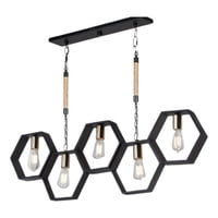 Genérico - Lampara Colgante Techo Moderno 5 Luces Sala Rest Hogar Lau