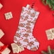 thumbnail image 4 of Hombre de Jengibre Tema: Calcetines de Navidad, fino lino blanco para colgar en escaleras y chimenea, decoración navideña para el hogar, regalo de Navidad.54cm×38cm, 4 of 5