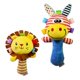 thumbnail image 4 of Cartoon Lion Giraffe Animal Plush Toy Baby Kids Handbell Campanilla de mano Sonajero, 4 of 5