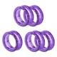 thumbnail image 4 of 5 uds tijeras de silicona anillos de , anillos protectores, inserciones de empuñaduras suaves para tijeras de mascotas, aseo, corte de cabellero, , púrpura Violeta, 4 of 5