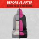 thumbnail image 4 of Fundas de Asiento Impermeables Motor Trend Rosa y Negro 60/40, 4 of 9