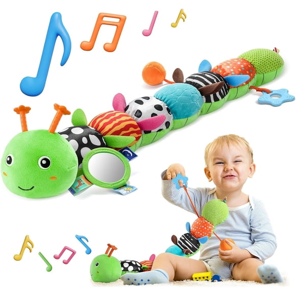 Juguete Sensorial Musical HEMRLY Oruga 7 en 1 Bebé 0-12M