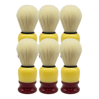 Genérico - Pack 6 Brochas Hisopo De Madera Para Barba - Peluquería Barbería