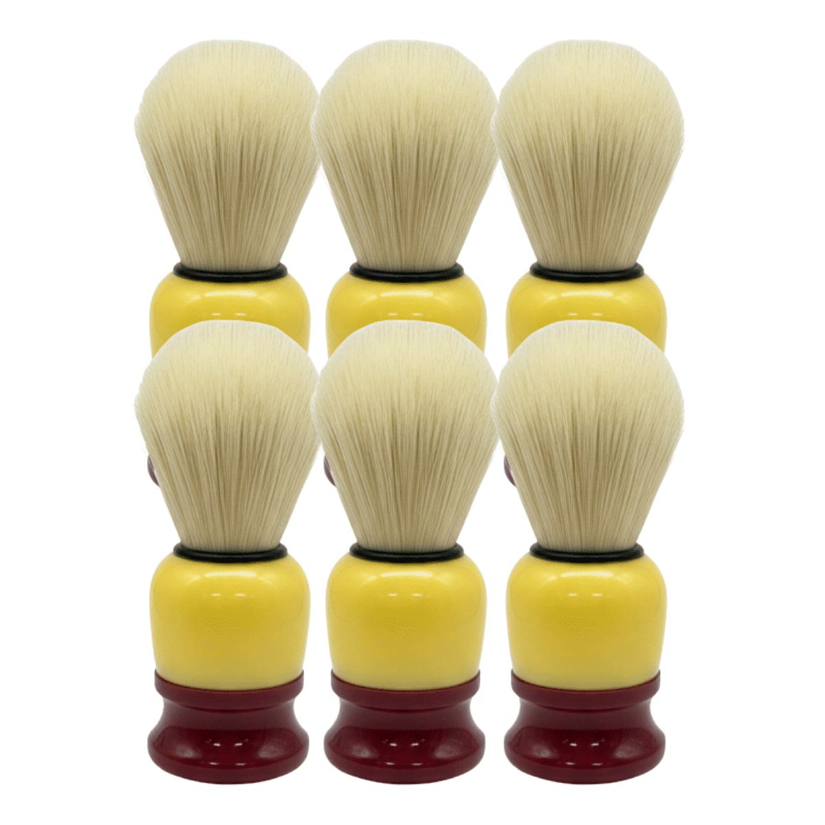 Genérico - Pack 6 Brochas Hisopo De Madera Para Barba - Peluquería Barbería