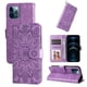 thumbnail image 4 of Funda tipo cartera FOXDOCK para iPhone 12 Mini , diseño girasol en relieve, cuero PU, cierre magnético, soporte y tarjetero, 4 of 5