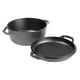 thumbnail image 1 of Horno holandés doble Dutch Oven Lodge Chef Collection de 6 cuartos, 1 of 9