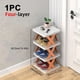 thumbnail image 1 of 1pc Stackable Shoe Rack for Small Spaces - Easy to Assemble and Organize Your Footwear, 1 of 3