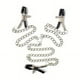 thumbnail image 1 of 1 set Exotic BDSM Nipple Clamp with Chain for Breast and Labia Stimulation - Fetish Sex Products for Massage and Fetish Play, 1 of 2